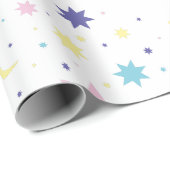 Maan en sterren. cadeaupapier (Rol Hoek)