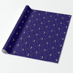 Maan en sterren. cadeaupapier
