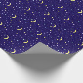 Maan en sterren. cadeaupapier (Hoek)