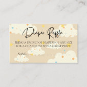 Maan en Sterren Cream Luier Raffle Informatiekaartje (Voorkant)