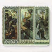 Maan en sterren door Alphonse Mucha Muismat (Voorkant)