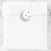 Maan en Sterren Envelope Seals Ronde Sticker (Tas)