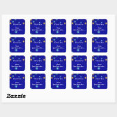 Maan en Sterren Etsen Aangepaste Bedankt Sticker (Vel)