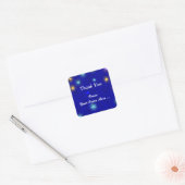 Maan en Sterren Etsen Aangepaste Bedankt Sticker (Envelop)