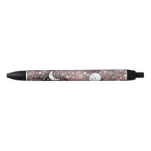 Maan en sterren Floral Galaxy Pen