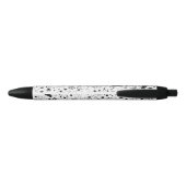 Maan en sterren Floral Galaxy Pen Zwart-wit (Achterkant)