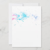 Maan en sterren Girly 1e verjaardag Kaart (Achterkant)