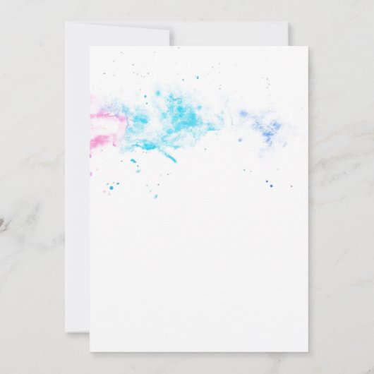 Maan en sterren Girly 1e verjaardag Kaart (Achterkant)