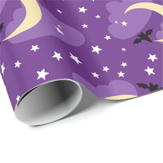 Maan en sterren | halloween-inpakpapier cadeaupapier (Rol Hoek)