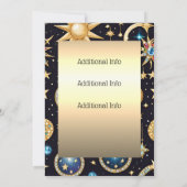 Maan en sterren hemels kaart (Achterkant)