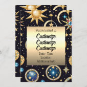 Maan en sterren hemels kaart (Voorkant / Achterkant)