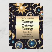 Maan en sterren hemels