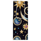 Maan en sterren hemels wijn cadeautas (Voorkant)