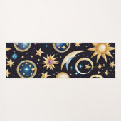 Maan en sterren hemels yogamat (Achterkant (horizontaal))
