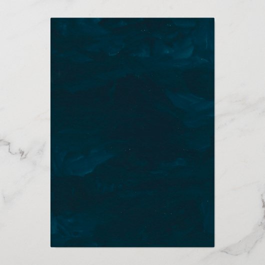 Maan en sterren hemelse sterrenbeeld gouden bruilo folie uitnodiging (Achterkant)