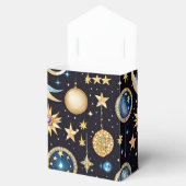 Maan en sterren hemeltent bedankdoosjes (Geopend)