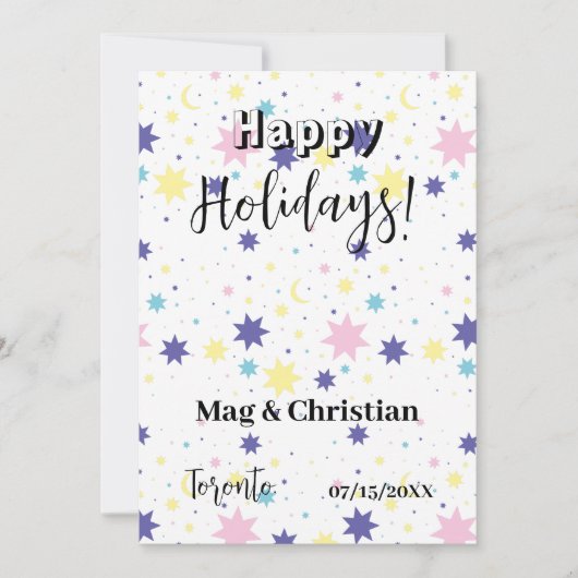 Maan en sterren. kaart (Voorkant)