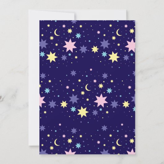 Maan en sterren. kaart (Achterkant)