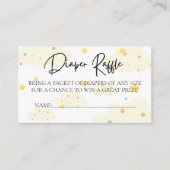 Maan en Sterren Luier Raffle Informatiekaartje (Voorkant)