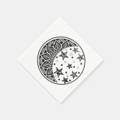 Maan en Sterren Mandala Servet (Hoek)