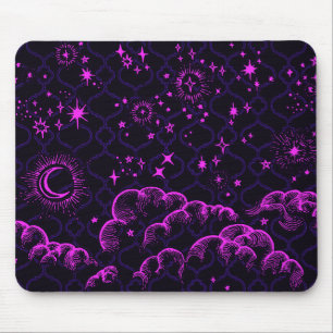 "Maan en sterren" Mousepad Marokkaans (Roze) Muismat