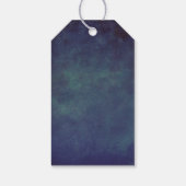 Maan en Sterren Navy Nachtbruiloft Cadeaulabel (Achterkant)