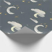 Maan en sterren Night Sky inpakpapier (Hoek)