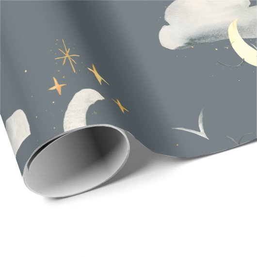 Maan en sterren Night Sky inpakpapier (Rol Hoek)