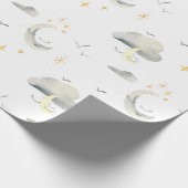 Maan en sterren Night Sky inpakpapier (Hoek)