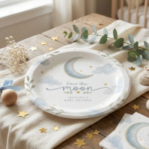 Maan en sterren Over de maan Baby Shower