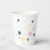 Maan en sterren. papieren bekers (Achterkant)