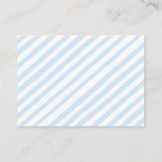 Maan en sterren teddybeer boek voor baby boy douch informatiekaartje (Achterkant)