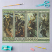 Maan en sterren van Alphonse Mucha Tissuepapier (Craft)