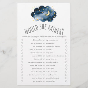 Maan en sterren zou ze liever trivia spel flyer