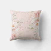 maan en sterretjes Roze bleekgouden kalk Kussen (Achterkant)