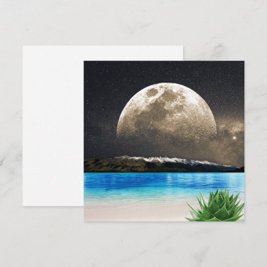 maan en strand (Voorkant / Achterkant)