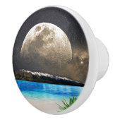 maan en strand keramische knop (Rechts)