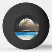 Maan en strand pingpongbal (Achterkant)
