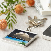 Maan En Strand Sleutelhanger (Zijkant)