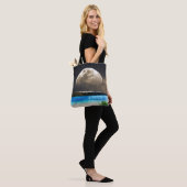 Maan en strand tote bag (Op model)