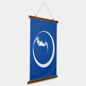 Maan en Vleermuis Hangend Wandkleed (Gebogen)