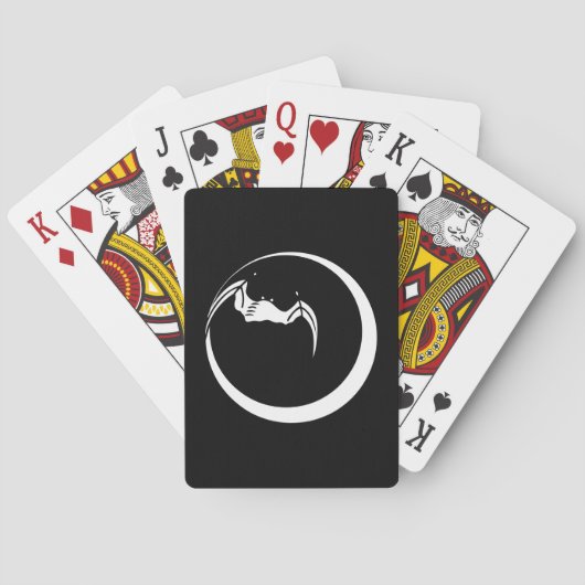 Maan en vleermuis pokerkaarten (Achterkant)