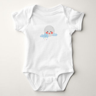 Maan en wolk leuk ontwerp romper