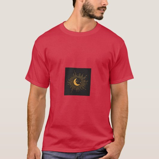 Maan en zon Hemels geschenk T-shirt (Voorkant)