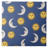 Maan en Zon Tegeltje (Voorkant)
