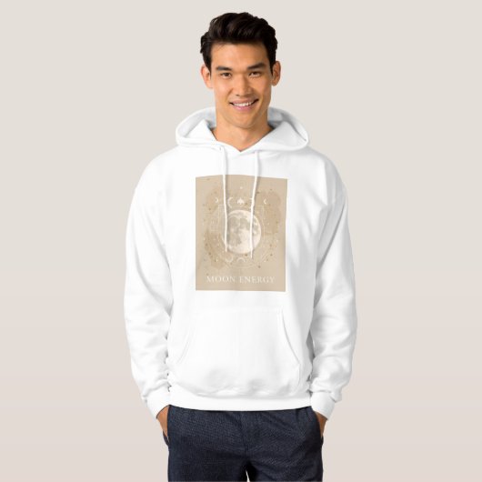 Maan Energie – Boho Astro Hoodie (Voorkant volledig)