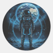 Maan Explorer Ruimte sticker (Voorkant)