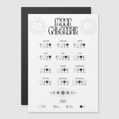 Maan Fases 2024 Magnetische Kalender (Voorkant / Achterkant)