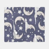Maan Fleece Deken (Voorkant (Horizontaal))