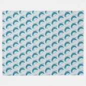Maan Fleece Deken (Voorkant (Horizontaal))